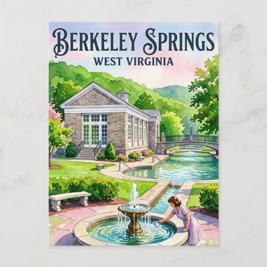Berkeley Springs State Park VS Briefkaart (Voorkant)