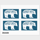 Berkeley Springs West Virginia Beer Rechthoekige Sticker (Vel)