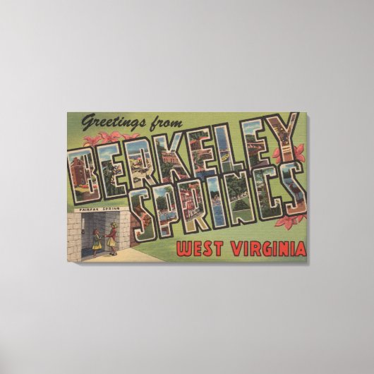 Berkeley Springs, West Virginia Canvas Afdruk (Voorkant)