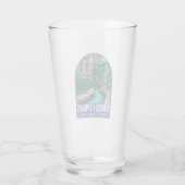 Berkeley Springs West Virginia Illustratie Reis Glas (Achterkant)
