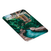 Berkeley Springs West Virginia Illustratie Reis Magneet (Rechterzijde)