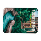 Berkeley Springs West Virginia Illustratie Reis Magneet (Horizontaal)