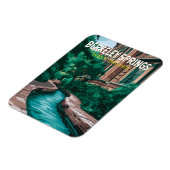 Berkeley Springs West Virginia Illustratie Reis Magneet (Linkerzijde)
