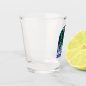 Berkeley Springs West Virginia Illustratie Reizen Shot Glas (Links)