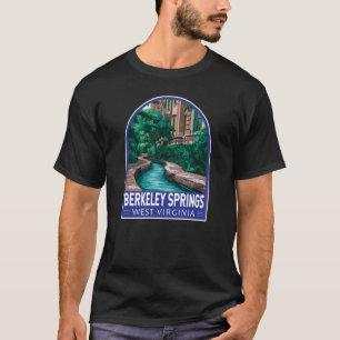 Berkeley Springs West Virginia Illustratie Reizen T-shirt