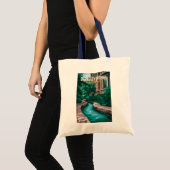 Berkeley Springs West Virginia Illustratie Reizen Tote Bag (Voorkant (product))