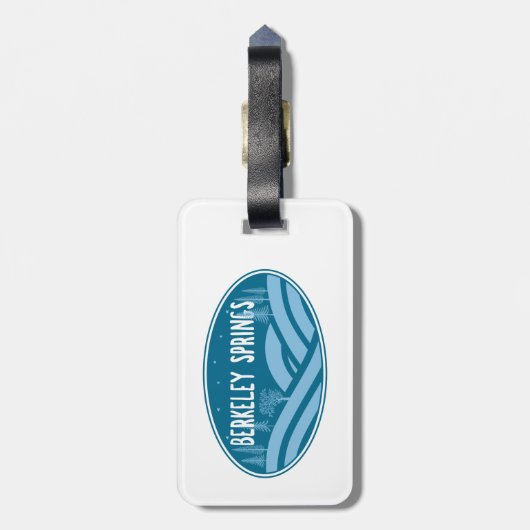 Berkeley Springs West Virginia Outdoors Bagagelabel (Achterkant verticaal)