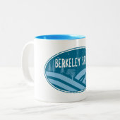 Berkeley Springs West Virginia Outdoors Tweekleurige Koffiemok (Voorkant links)