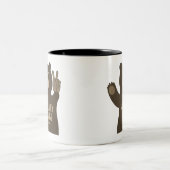 Berkeley Springs West Virginia Peace Bear Tweekleurige Koffiemok (Center)