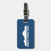 Berkeley Springs West Virginia Please Bagagelabel (Voorkant verticaal)