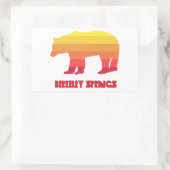 Berkeley Springs West Virginia Rainbow Beer Rechthoekige Sticker (Tas)