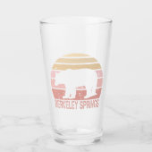 Berkeley Springs West Virginia Retro Beer Glas (Voorkant)