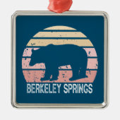 Berkeley Springs West Virginia Retro Beer Metalen Ornament (Voorkant)