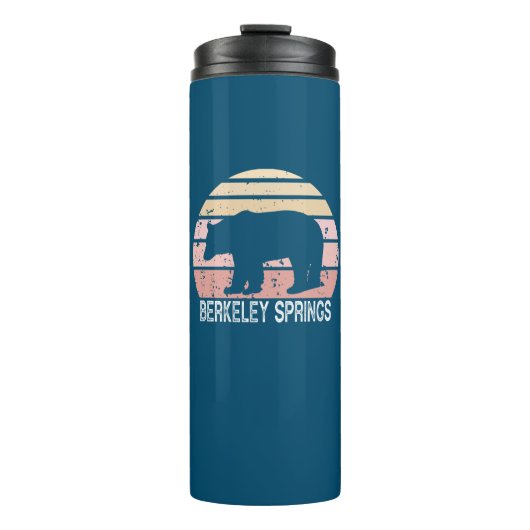 Berkeley Springs West Virginia Retro Beer Thermosbeker (Voorkant)