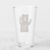 Berkeley Springs West Virginia Vredesbeer Glas (Achterkant)
