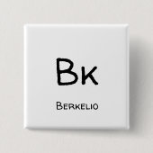 Berkelio - Bk Vierkante Button 5,1 Cm (Voorkant)