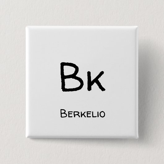 Berkelio - Bk Vierkante Button 5,1 Cm (Voorkant)