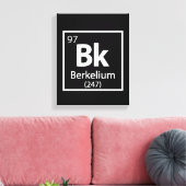 Berkelium - Berkeley Science Periodic Table Canvas Afdruk (Insitu (Woonkamer))