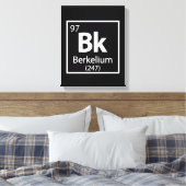 Berkelium - Berkeley Science Periodic Table Canvas Afdruk (Insitu (Slaapkamer))