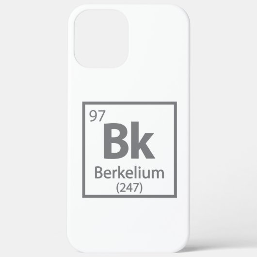 Berkelium - Berkeley Science Periodic Table Case-Mate iPhone Case (Achterkant)