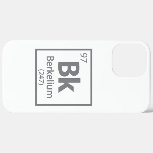 Berkelium - Berkeley Science Periodic Table Case-Mate iPhone Case (Achterkant / Rechts)