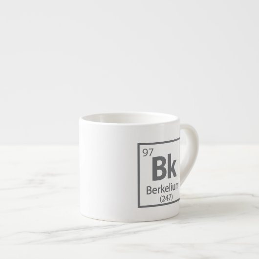 Berkelium - Berkeley Science Periodic Table Espresso Kop (Voorkant rechts)