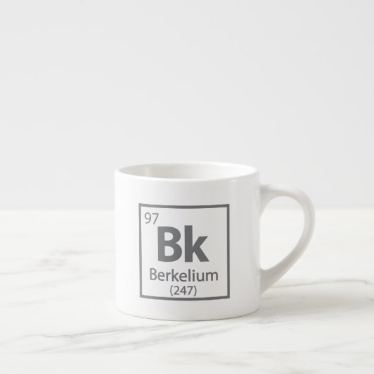 Berkelium - Berkeley Science Periodic Table Espresso Kop (Rechts)