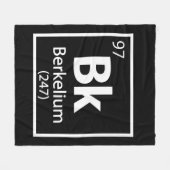 Berkelium - Berkeley Science Periodic Table Fleece Deken (Voorkant (Horizontaal))