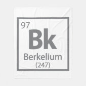 Berkelium - Berkeley Science Periodic Table Fleece Deken (Voorkant)