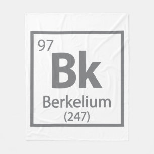 Berkelium - Berkeley Science Periodic Table Fleece Deken