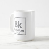 Berkelium - Berkeley Science Periodic Table Koffiemok (Voorkant links)