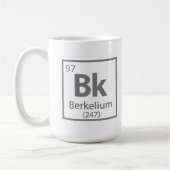 Berkelium - Berkeley Science Periodic Table Koffiemok (Links)