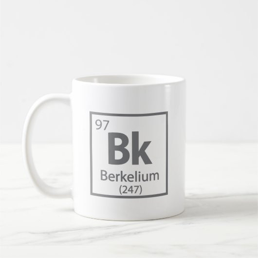 Berkelium - Berkeley Science Periodic Table Koffiemok (Links)