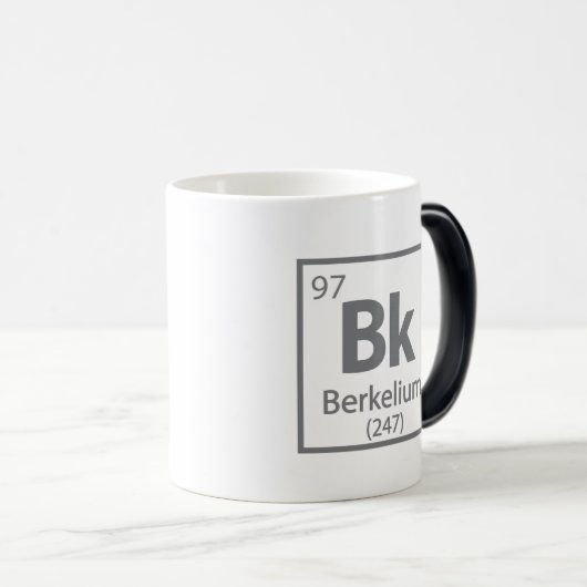 Berkelium - Berkeley Science Periodic Table Magische Mok (Voorkant rechts)