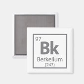 Berkelium - Berkeley Science Periodic Table Magneet (Voorkant / Achterkant)