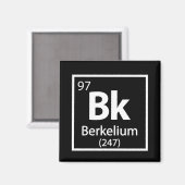 Berkelium - Berkeley Science Periodic Table Magneet (Voorkant / Achterkant)