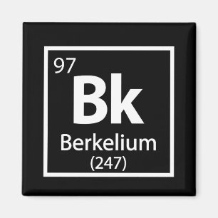 Berkelium - Berkeley Science Periodic Table Magneet