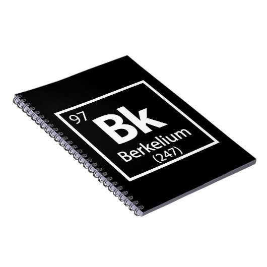 Berkelium - Berkeley Science Periodic Table Notitieboek (Rechterzijde)