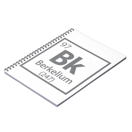 Berkelium - Berkeley Science Periodic Table Notitieboek (Linkerzijde)
