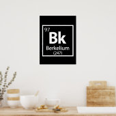 Berkelium - Berkeley Science Periodic Table Poster (Keuken)