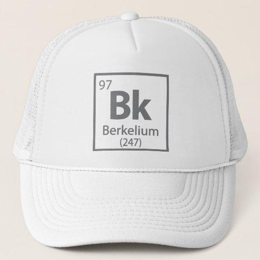 Berkelium - Berkeley Science Periodic Table Trucker Pet (Voorkant)