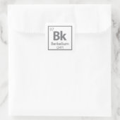 Berkelium - Berkeley Science Periodic Table Vierkante Sticker (Tas)