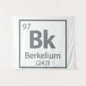 Berkelium - Berkeley Science Periodic Table Wandkleed (Voorkant (horizontaal))