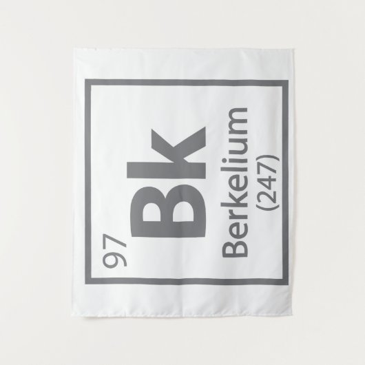 Berkelium - Berkeley Science Periodic Table Wandkleed (Voorkant)
