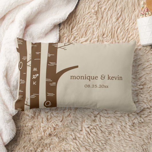 Berken Bomen Custom Sierkussen Kussen (Deken)