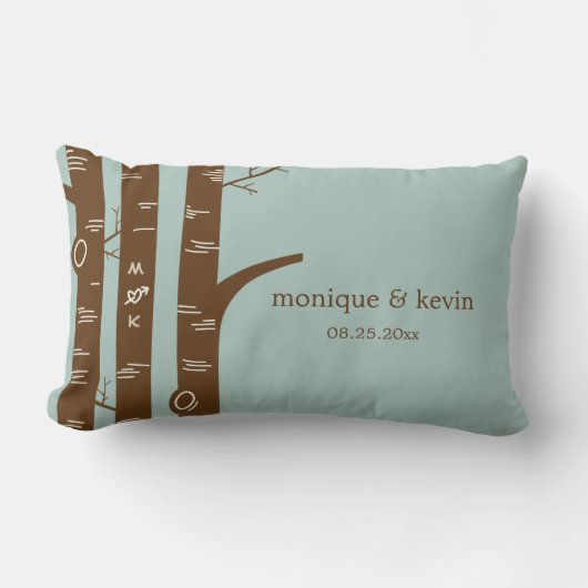 Berken Bomen Custom Sierkussen Kussen (Voorkant)