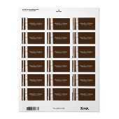 Berken Bomen Huwelijksgunsten Labels (Full Sheet)