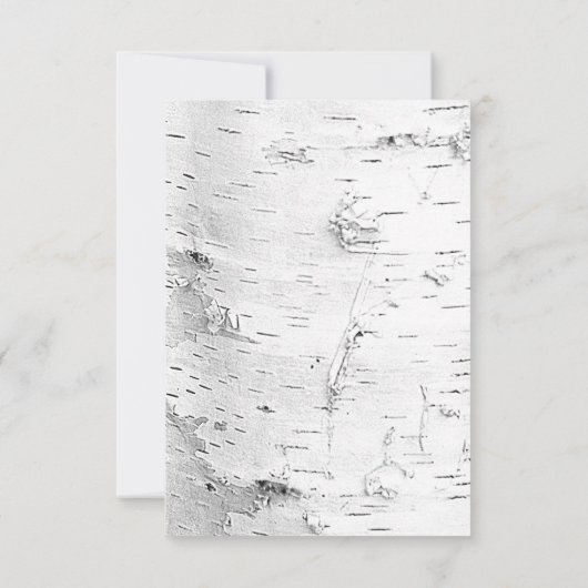 Berken Boom Gesneden Harten QR code Bruiloft RSVP (Achterkant)