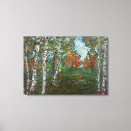 Berken (door Kimon Loghi) Canvas Afdruk