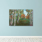 Berken (door Kimon Loghi) Canvas Afdruk (Insitu (Houten vloer))